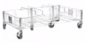 Тележка Slim Jim на 3 контейнера Rubbermaid 1956192 в компании ШефСтор